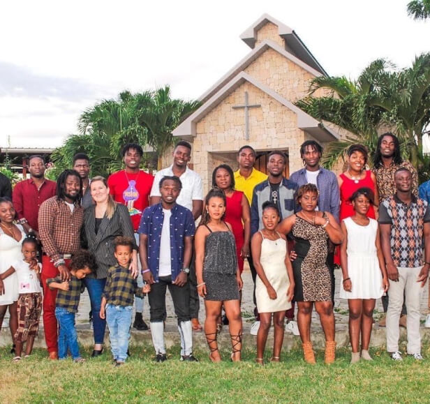 YWAM Haiti in front of a church